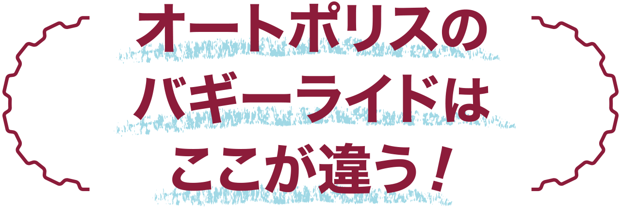 オートポリスのバギーライドはここが違う！